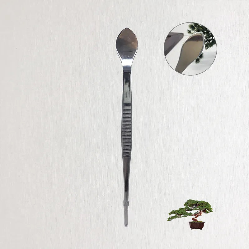 Edelstahl-Werkzeugset für Bonsai – Harken/Pinzette/Erdverdichter – Für Sukkulenten & Balkongärtnerei