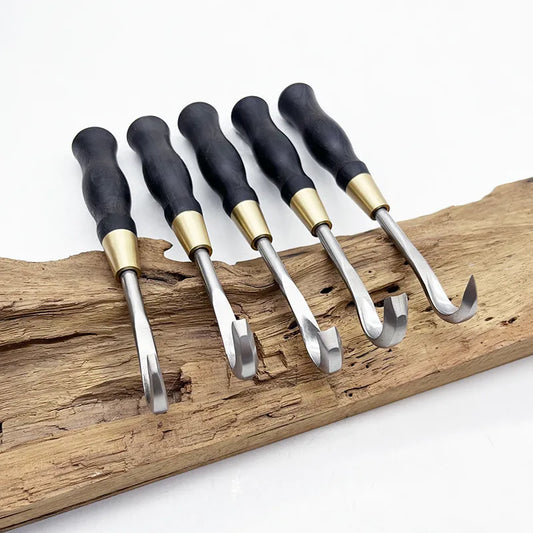 Bonsai-Raspelmesser-Set für Totholzgestaltung – Schnitzwerkzeug, Formhaken, Raspelmesser – Für Bonsai-Formgebung und Totholzherstellung