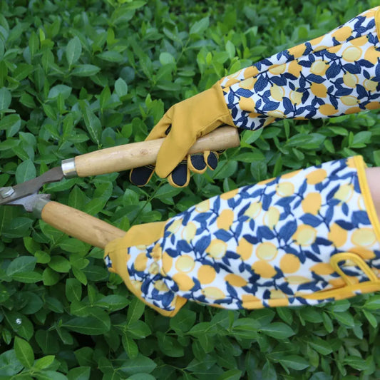 Garten-Arbeitshandschuhe mit langem Arm – Schutz vor Rosenstacheln und trockenen Ästen – Rutschfest, abrasionsbeständig, Touchscreen-kompatibel