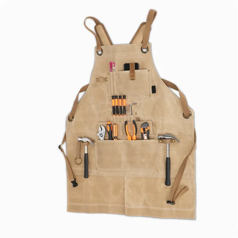 Mehrzweck-Werkzeuggürtel – Hauptmaterial Segeltuch, Träger aus Nylon/Oxford – Ideal für Gartenarbeit, Heimwerken & Handwerk