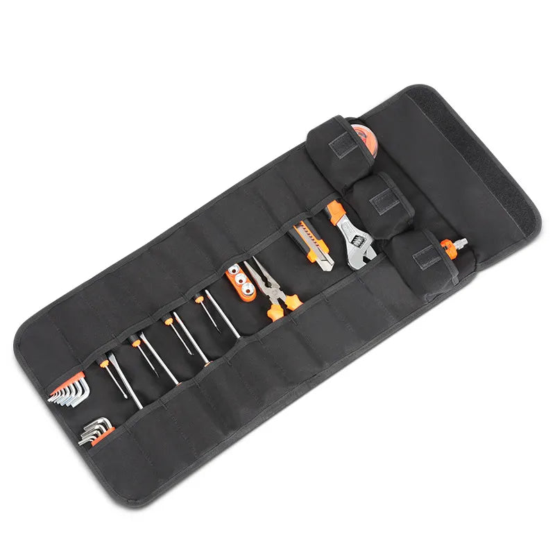 Tragbares Werkzeugroll – Faltbare Werkzeugtasche für Heimwerker & Handwerk – Multifunktionales Werkzeugroll aus 12 oz Segeltuch