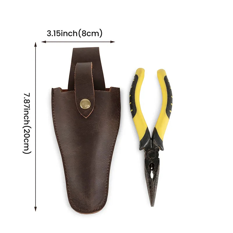 Lederscherengürteltasche – Werkzeugtasche aus Leder für Baumscheren – Gürteltasche für Astscheren