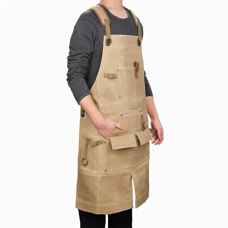Mehrzweck-Werkzeuggürtel – Hauptmaterial Segeltuch, Träger aus Nylon/Oxford – Ideal für Gartenarbeit, Heimwerken & Handwerk