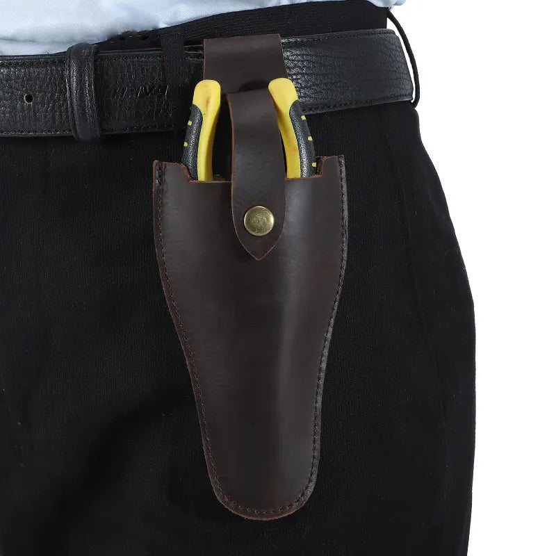 Lederscherengürteltasche – Werkzeugtasche aus Leder für Baumscheren – Gürteltasche für Astscheren