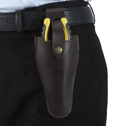 Lederscherengürteltasche – Werkzeugtasche aus Leder für Baumscheren – Gürteltasche für Astscheren